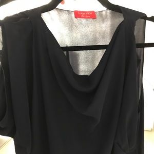 Lanvin vintage silk crepe dress
